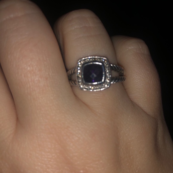 David Yurman Petite Albion Amethyst ring - Picture 3 of 6